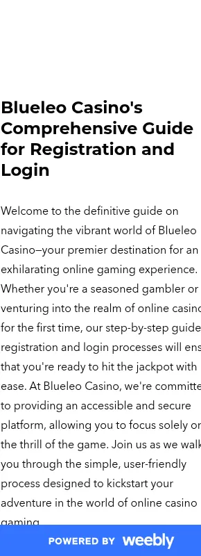 Blue Leo Casino mobile browser casino view